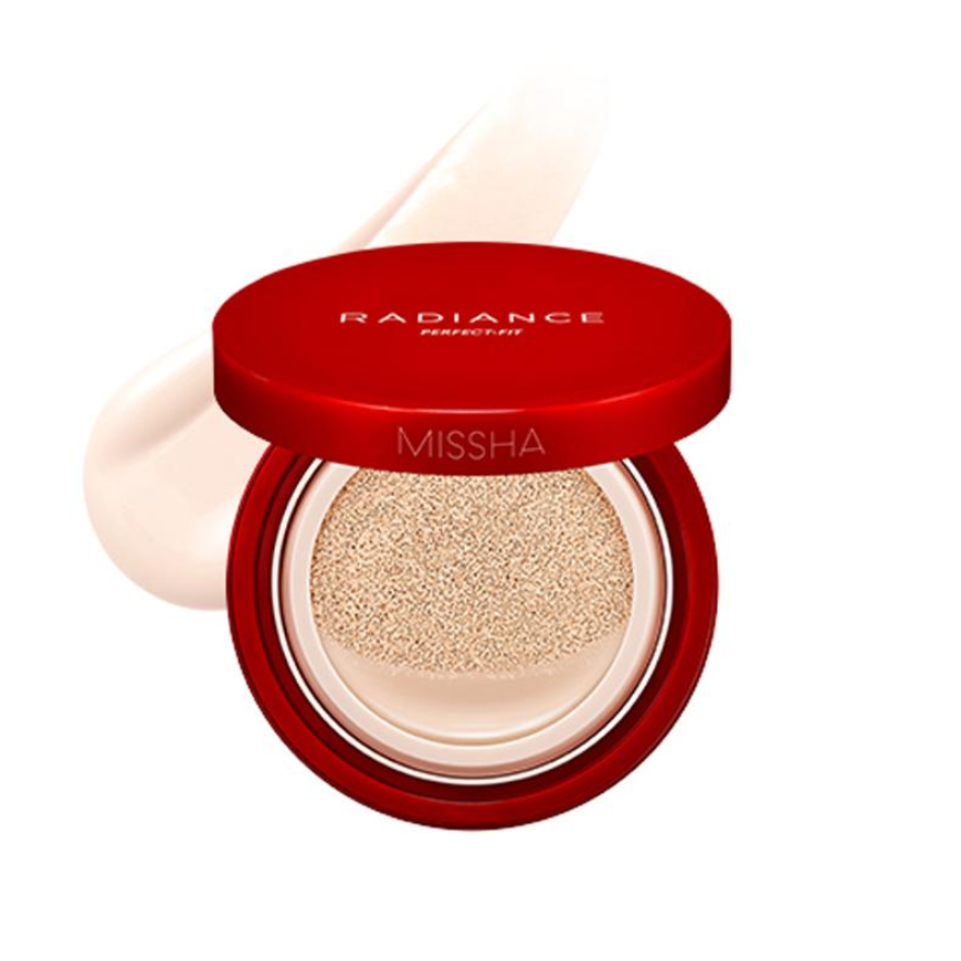 MISSHA Radiance Perfect Fit Foundaiton BB Cushion, 4 Colors, SPF50+/PA+++ (8 Options)