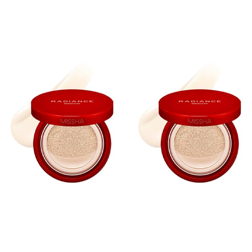 MISSHA Radiance Perfect Fit Foundaiton BB Cushion, 4 Colors, SPF50+/PA+++ (8 Options)
