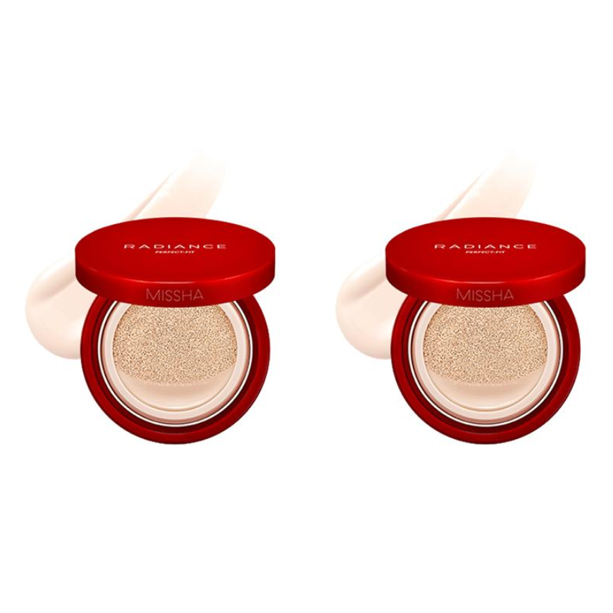 MISSHA Radiance Perfect Fit Foundaiton BB Cushion, 4 Colors, SPF50+/PA+++ (8 Options)