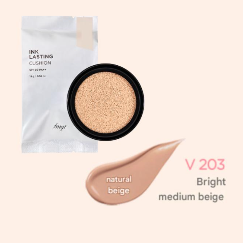 The Face Shop fmgt Ink Lasting Cushion SPF30 PA++ 15g (4 Colors, Refill Cushion Option)