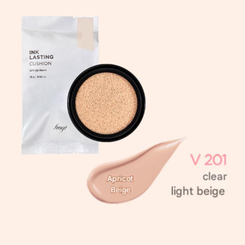 The Face Shop fmgt Ink Lasting Cushion SPF30 PA++ 15g (4 Colors, Refill Cushion Option)