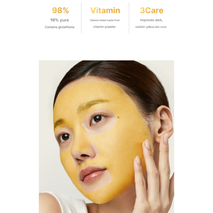 Medicube Deep Vita C Glutathione Brightening Mask 27ml (1 sheet) (4 Options)