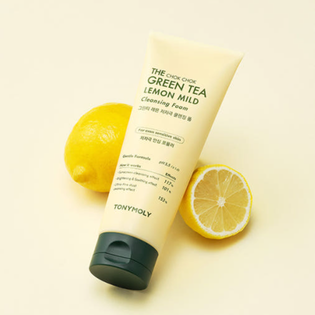 TONYMOLY The Chok Chok Green Tea Lemon Mild Low pH Cleansing Foam 150ml
