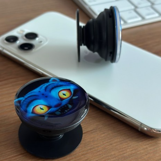 K-POP Demon Hunters blue tiger Derpy Grip Tok (40mm)