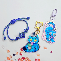 KPOP Demon Hunters Derpy Keyring Set, Knot Bracelet (3 Options)