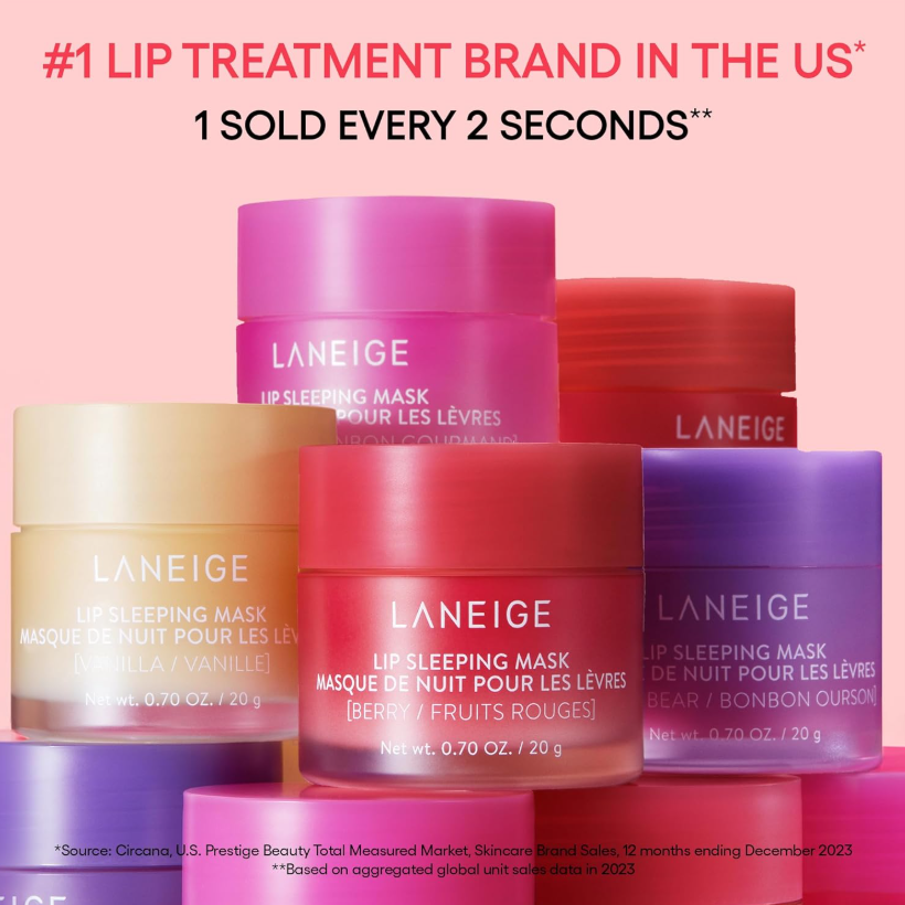 Laneige Lip Sleeping Mask for Dry Lips 20g (13 Options)