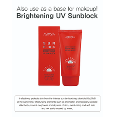 ASPASIA Brightening UV Sun Block SPF50+ PA+++ 70g (3 Options)