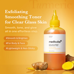 Medicube Kojic Acid Turmeric Resurfacing Toner 250ml (3 Options)