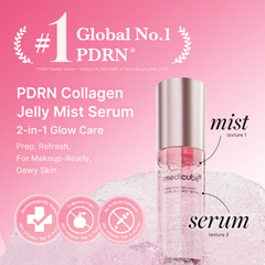 Medicube PDRN Pink Collagen Glow Jelly Mist Serum 100ml (3 Options)