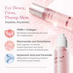 Medicube PDRN Pink Collagen Glow Jelly Mist Serum 100ml (3 Options)