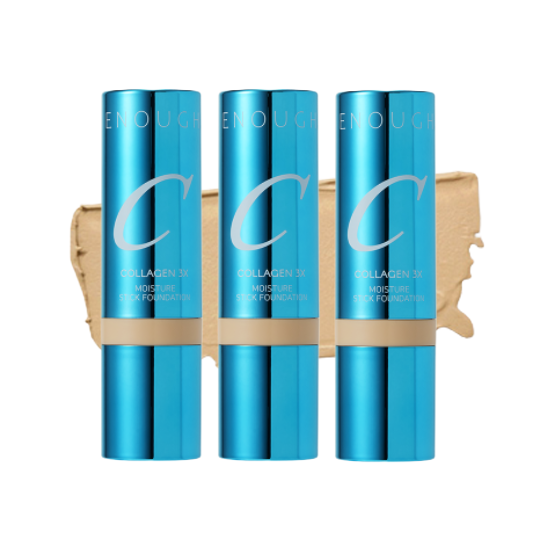 Enough Collagen 3X Moisture Stick Foundation SPF50+ PA++++ 14g (6 Options}