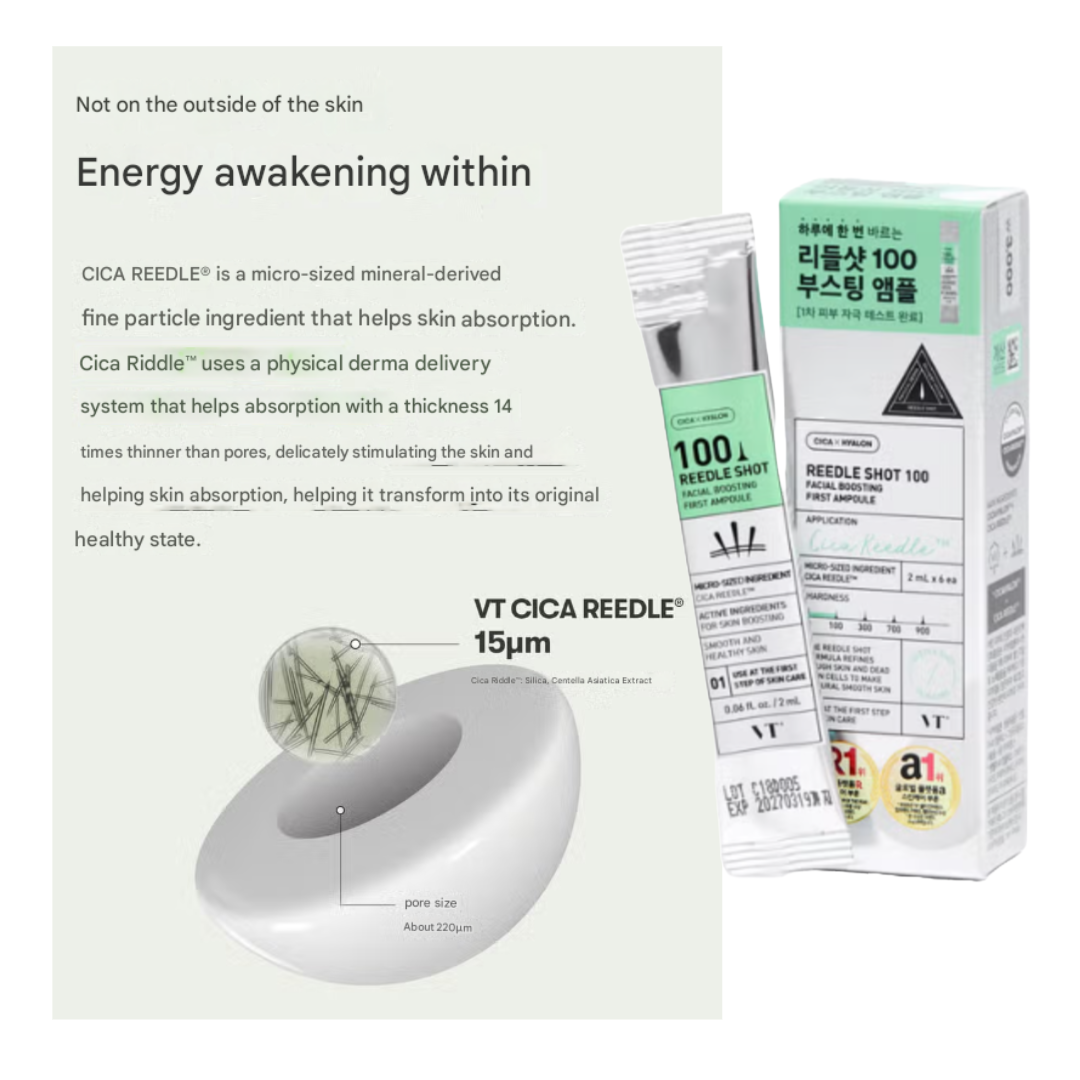 VT Reedle Shot + Dr. Oracle Curesona Radiance Glow Ampoule 40ml + MEDI-PEEL Extra Super 9 Plus Water Glow Lifting Wrapping Mask 4ml (12 Options)