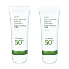 ASPASIA Jeju Green Tea Tone-Up Sun Cream SPF50+ PA+++ 70ml (3 Options)