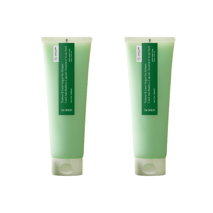 Dr.SEED Teatree & Lime Vegan Oily Care Cool Anti-Hair Loss Shampoo 1000ml ,Water Scaler 500ml, Treatment Scalp Pack 250ml (13 Options)