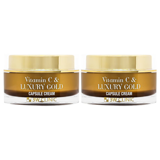 3W CLINIC Vitamin C & Luxury Gold Capsule Serum 55g , Capsule Cream 55g (7 Options)