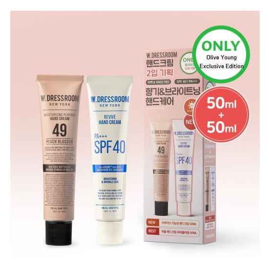 W.DRESSROOM Perfume Hand Cream & Revive Functional Hand Cream Set (50ml + 50ml) 4 Options