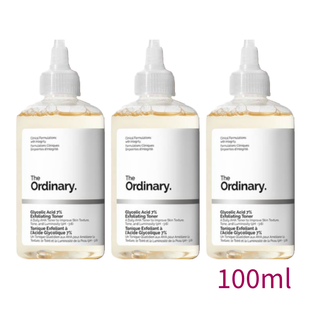 The Ordinary Glycolic Acid 7% Exfoliating Toner 100ml, 240ml (6 Options)