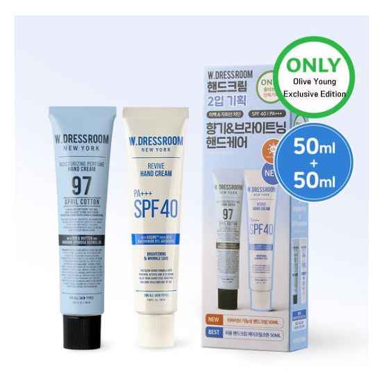 W.DRESSROOM Perfume Hand Cream & Revive Functional Hand Cream Set (50ml + 50ml) 4 Options