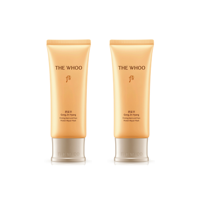 The History of Whoo – Gongjinhyang Elastic Neck & Face Protein Repair Mask 100ml (3 Options)