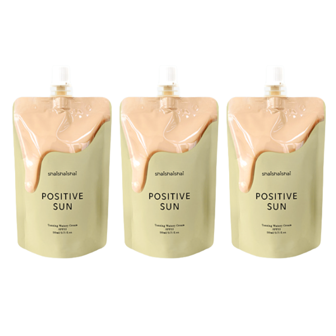 ShaiShaiShai Positive Sun Tanning Watery Cream SPF22 Tube type: 150ml, Pouch type: 110ml (7 Options)