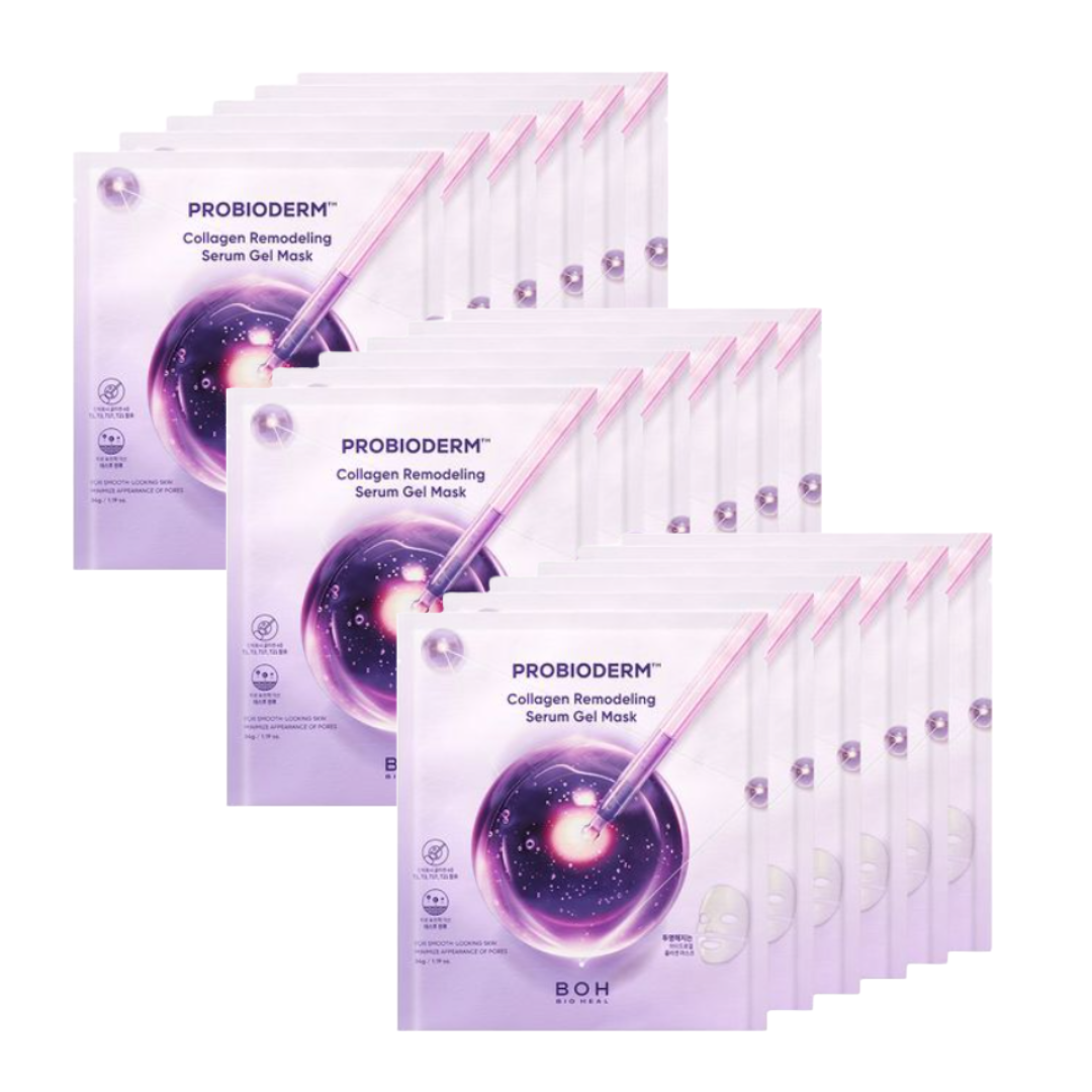 BIOHEAL BOH Probioderm Collagen Remodeling Serum Gel Mask 34g × 6sheets (3 Options)