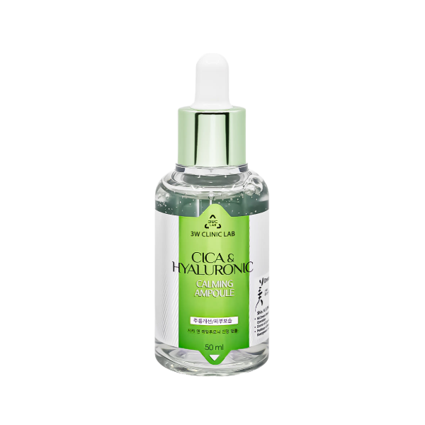 3W CLINIC LAB Cica & Hyaluronic Calming Ampoule (3 Options)