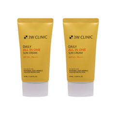 3W CLINIC Daily All-In-One Sun Cream SPF50+ PA++++ 60ml (3 Options)