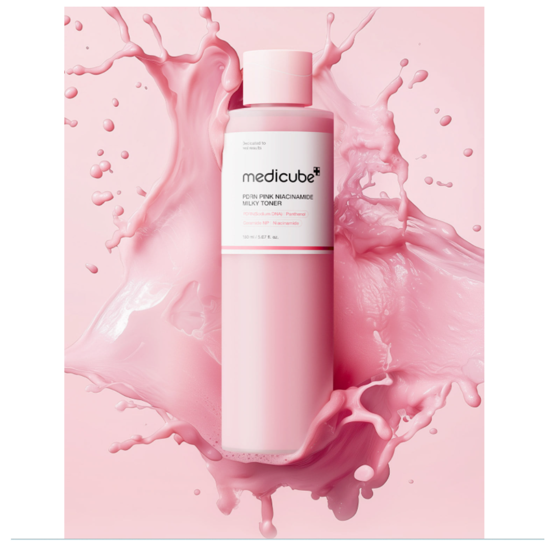 Medicube PDRN Pink Milky Toner Essence 250ml (3 Options)