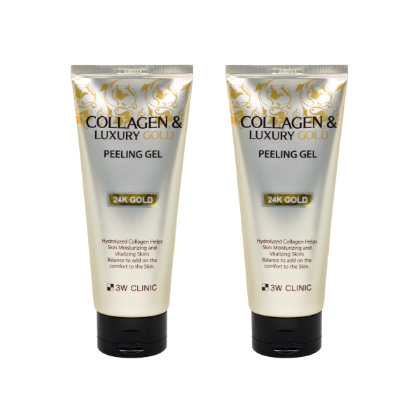 3W CLINIC Collagen & Luxury Gold Peeling Gel 180ml (3 Options)