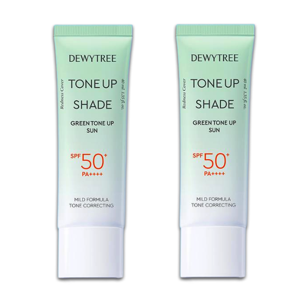 DEWYTREE Tone-Up Shade Sun Cream 40ml (Pink / Green / Cover) (10 Options)