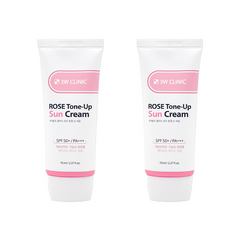 3W CLINIC Rose Tone-Up Sun Cream SPF50+ PA+++ 70ml (3 Options)