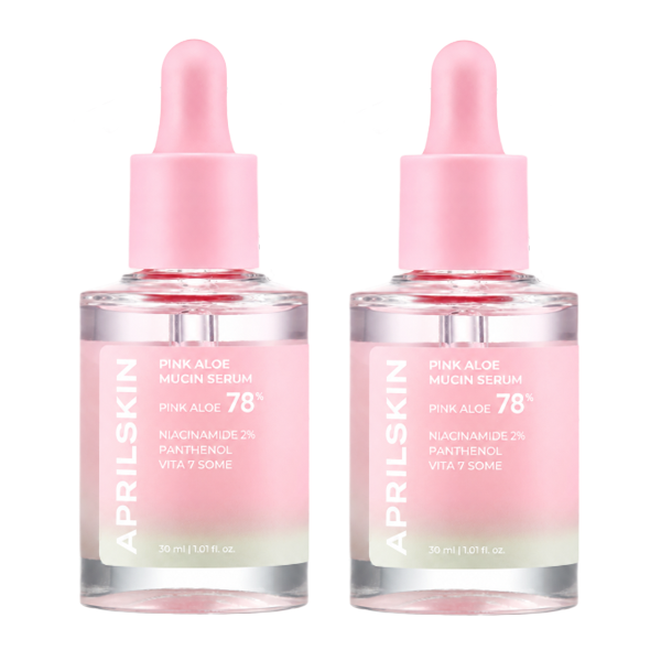 APRILSKIN Pink Aloe Mucin Serum 30ml  (3 Options)