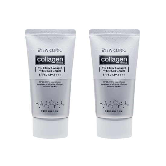 🎨 3W CLINIC Collagen White Sun Cream SPF50+ PA++++ 60g (3 Options)