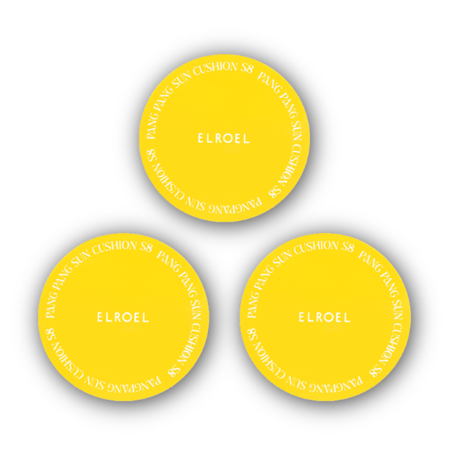 ELROEL Yellow Big Sun Cushion 25g (3 Options)