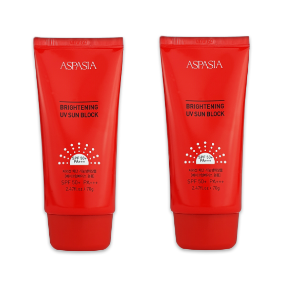 ASPASIA Brightening UV Sun Block SPF50+ PA+++ 70g (3 Options)