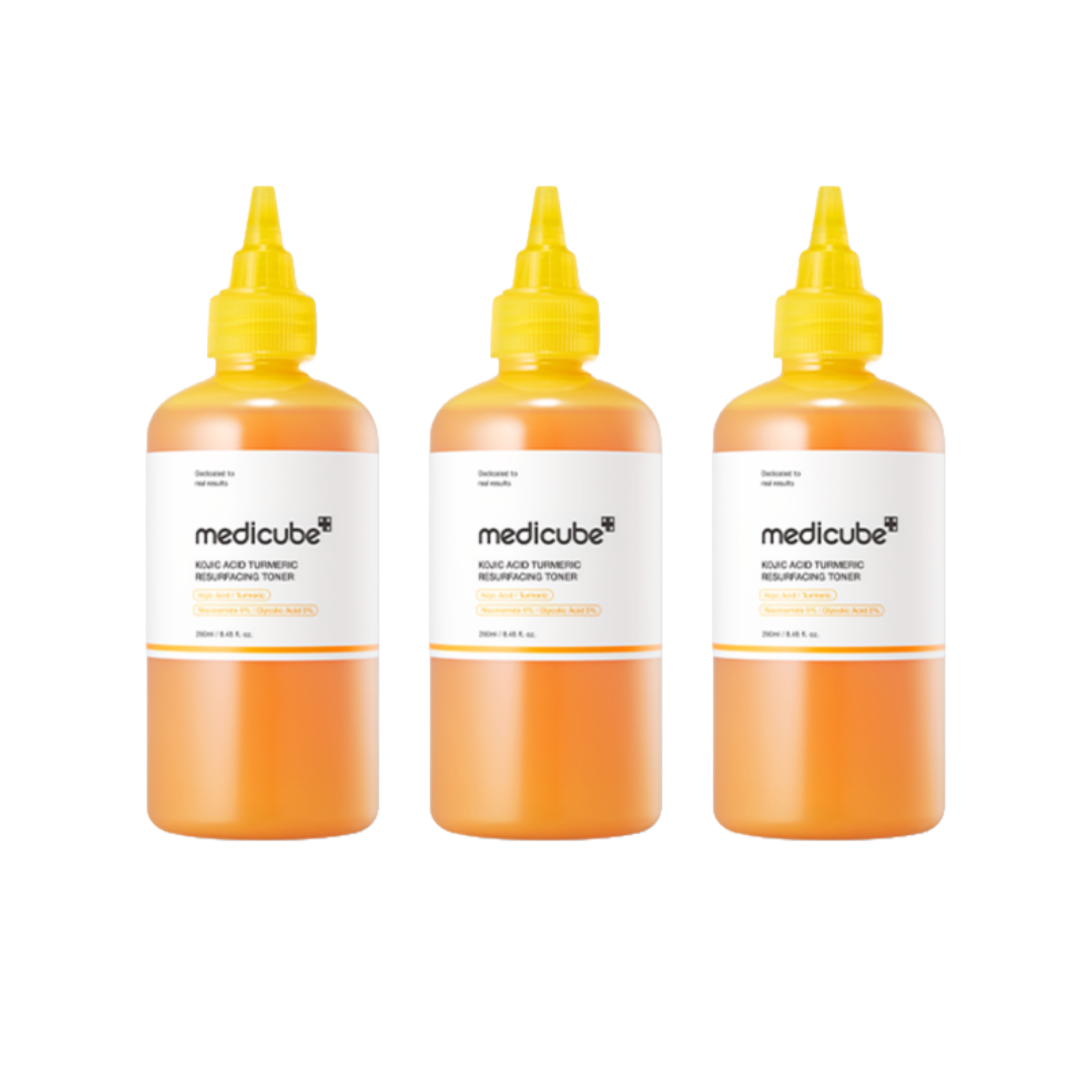 Medicube Kojic Acid Turmeric Resurfacing Toner 250ml (3 Options)