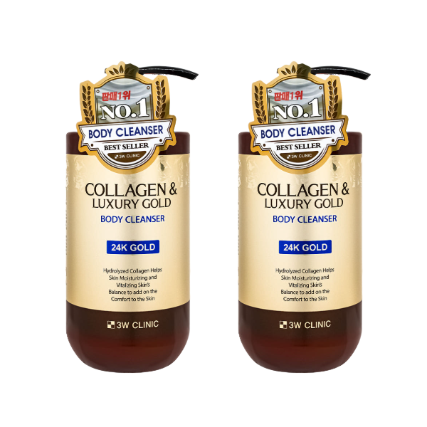 3W CLINIC Collagen & Luxury Gold Total Care (Body Cleanser, Body Lotion, Hair Essence, Hair Mist, Hair Ampoule) (2 Options)