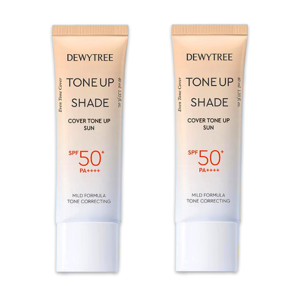 DEWYTREE Tone-Up Shade Sun Cream 40ml (Pink / Green / Cover) (10 Options)