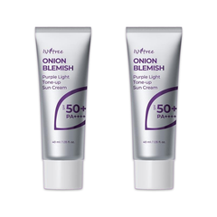 ISNTREE Onion Blemish Purple Light Tone-up Sun Cream SPF50+ PA++++ 40ml (3 Options)