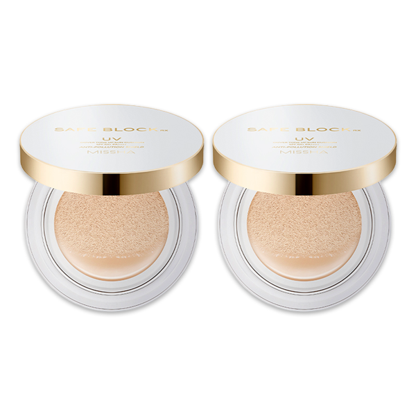 MISSHA Safe Block RX Tone Up Sun Cushion / Rosy Tone-Up Sun Cushion SPF50+ PA++++ 12g (6 Options)