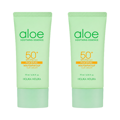 Holika Holika Aloe Soothing Essence Waterproof Sun Cream SPF50+ PA++++ 70ml (3 Options)