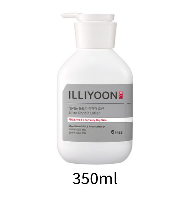 ILLIYOON Ultra Repair Lotion 350ml / 528ml (High Moisture/Body Lotion/Body Milk/Hypoallergenic Derma Moisturizing/For Dry Skin) (2 Options)