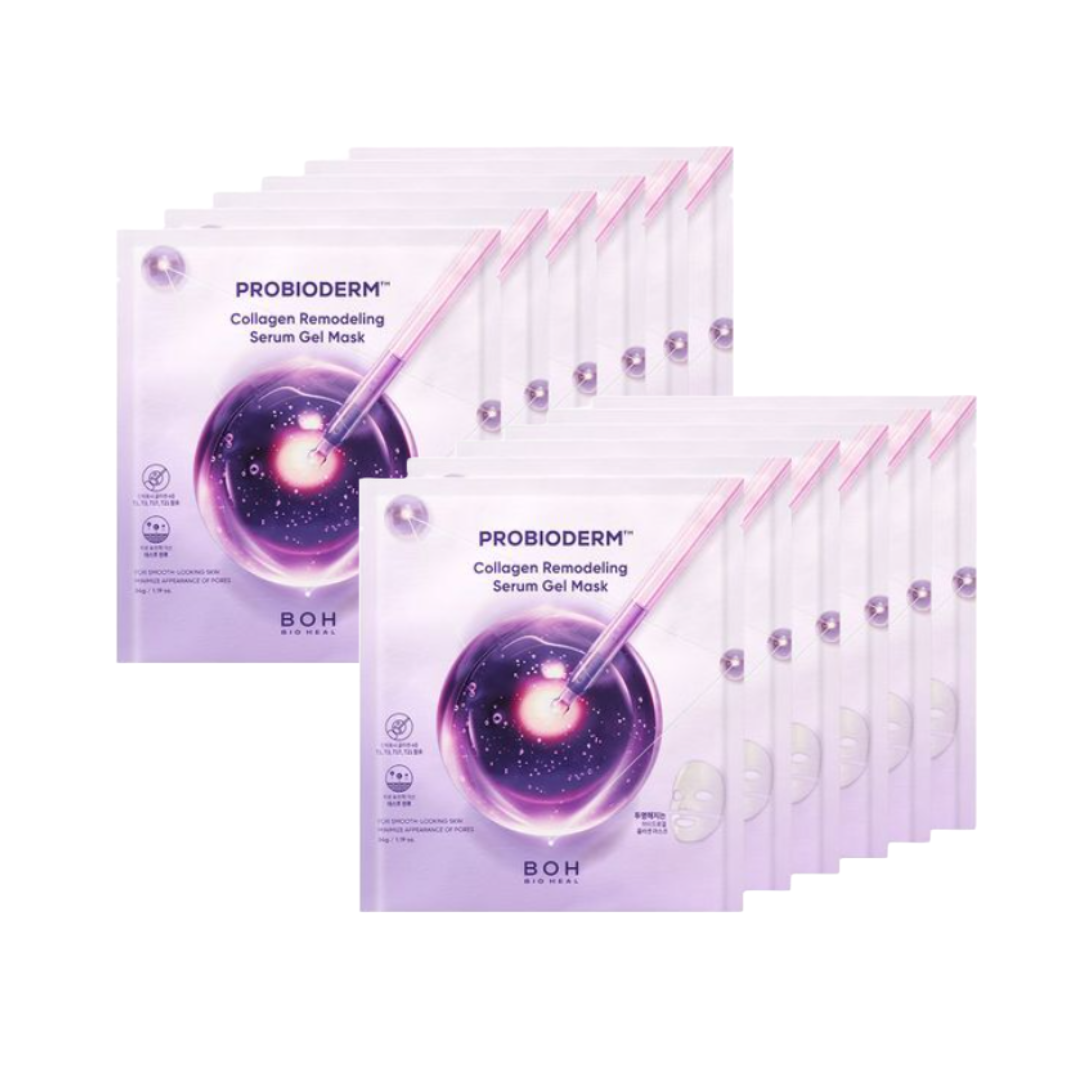 BIOHEAL BOH Probioderm Collagen Remodeling Serum Gel Mask 34g × 6sheets (3 Options)