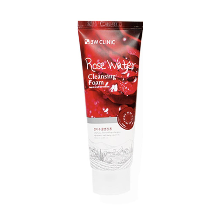 3W CLINIC Rose Water Cleansing Foam 100ml (3 Options)