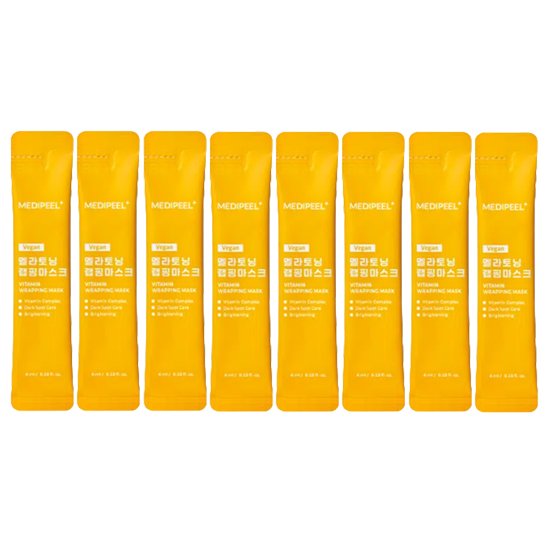 MEDI-PEEL Wrapping Mask Lacto Pore Lifting / Mela Toning / Cica Cooling Calming (4ml x 4pcs) (10 Options) - DAISO