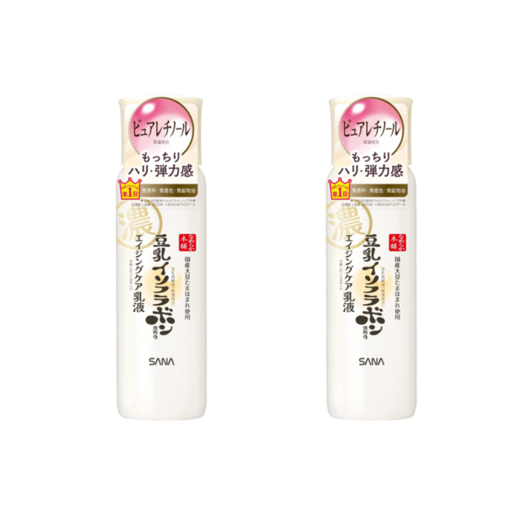 SANA Namerakahonpo Soy Milk Isoflavone Aging Care Wrinkle Skin N 200ml, Emulsion N 150ml, Eye Cream N 20g, Gel Cream N 100g (12 Options)