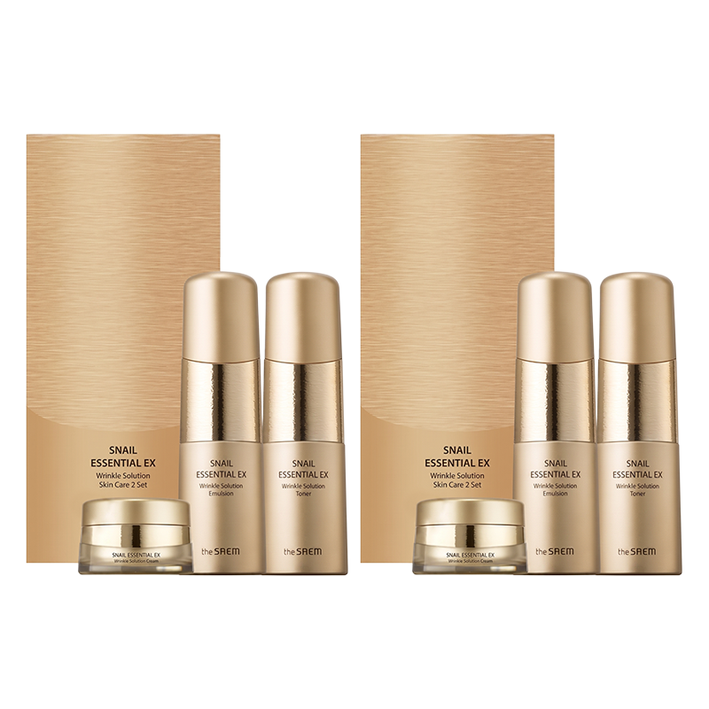 The Saem Snail Essential EX Wrinkle Solution Skin Care 2 Set (2 Options)