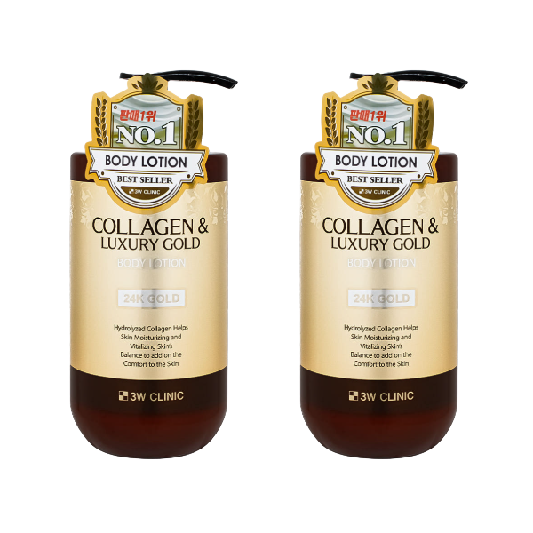 3W CLINIC Collagen & Luxury Gold Total Care (Body Cleanser, Body Lotion, Hair Essence, Hair Mist, Hair Ampoule) (2 Options)