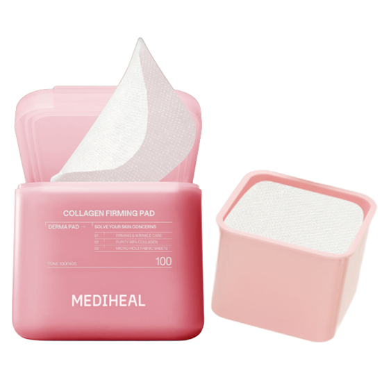 MEDIHEAL Derma Toner Pad 7 Types (Main 100 Sheets / Refill 100 Sheets) (20 Options)