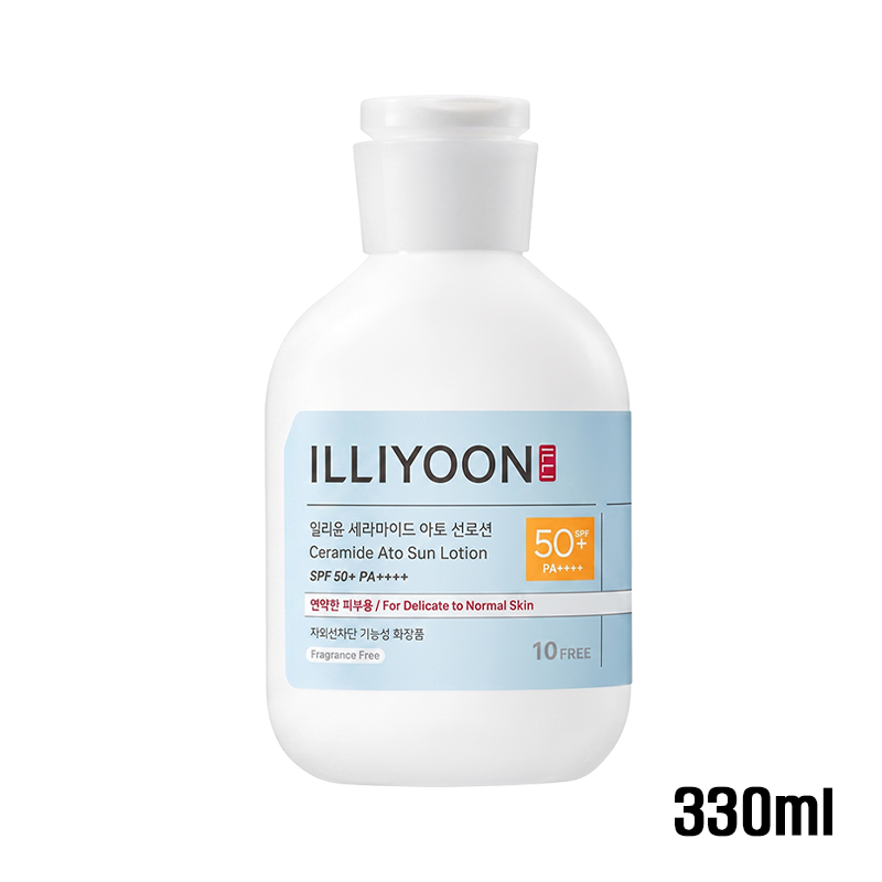 ILLIYOON Ceramide Ato Sun Lotion SPF50+ PA++++ 180ml / 330ml (7 Options)